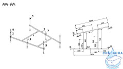 Каркас для ванны 160 см AM.PM Spirit W72A-160-100W-R2