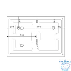 Зеркало Iddis Oxford 100 см, белый ЗЛП112