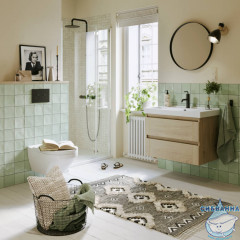 Тумба Aqwella Astrid 80 дуб двос с раковиной Фест 80