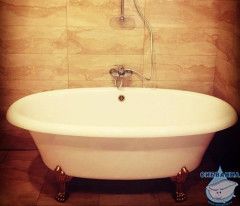 Ванна из литьевого мрамора New Line Sanitary Неона на ножках 178х88