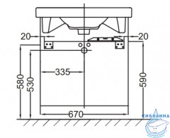 Тумба под раковину Jacob Delafon Odeon Up 70 EB992-E10 квебекский дуб