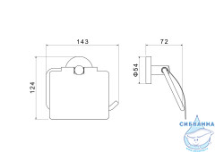 Держатель туалетной бумаги Aquatek Оберон AQ4209CR