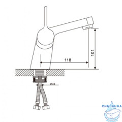 Смеситель Gappo G1204 с гигиеническим душем (хром)
