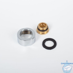 Гайка накидная, штуцер в к-те, хром, IDDIS, 983IDC03SM