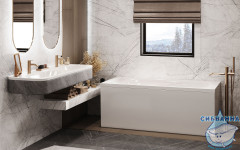 Ванна из литьевого мрамора Esse Haiti 150x74