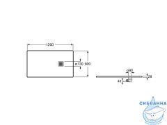 Душевой поддон Roca Terran 120х80 AP1014B032001400 (черный)