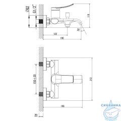Душевое ограждение Veconi Rovigo 120x110 профиль никель, стекло прозрачное RV046BC-120110-01-C5 (без поддона)