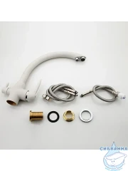 Смеситель кухни Frap F4399-8 (белый матовый)