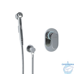 Встраиваемый смеситель с гигиеническим душем Wasserkraft A15356 (хром)