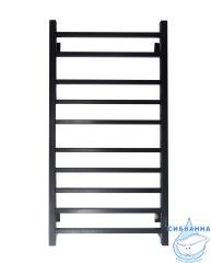 Полотенцесушитель электрический Санприз Квадро П10 50х100 (черный матовый) (подключение универсальное)