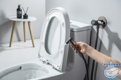 Смеситель с гигиеническим душем Aquatek Европа AQ1021BGM (оружейная сталь)
