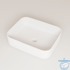 Белый глянцевый умывальник накладной, Bridge, IDDIS, BRIWS05i27