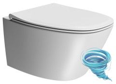 Унитаз подвесной GSI Modo 8415FR409 с сиденьем Soft Close (микролифт) (белый матовый)