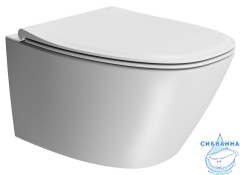 Унитаз подвесной GSI Modo 8415FR409 с сиденьем Soft Close (микролифт) (белый матовый)