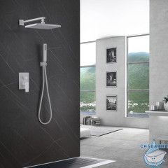 Душевая система Abber Weiss Insel 310 1 режим AF8018FW (белый матовый)