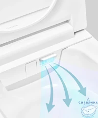 Инсталляция TECEspring Smart L с кнопкой смыва в комплекте с унитазом-биде TECEspring c сиденьем Soft close (микролифт) S955797