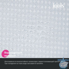 Штора для ванной, 200х180 см, Полиэстер, белый, IDDIS, DW01P18i11