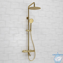 Душевая система Wasserkraft 250 1 режим A188.208.207.PG Thermo (глянцевое золото)