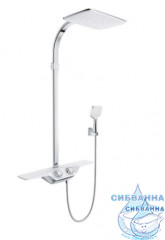 Душевая система  Kludi Coockpit Discovery 400 1 режим 8020091-00 (хром/белый)