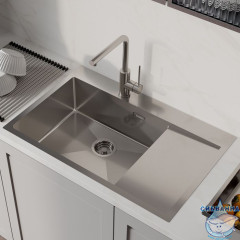 Мойка, нерж. сталь, сатин, чаша слева, 780*510, Haze, IDDIS, HAZ78SLi77