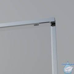 Дверь в нишу Vincea Софт 100 профиль хром, стекло прозрачное VDS-3SO2100CL