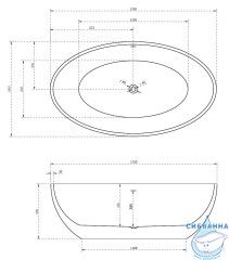 Акриловая ванна ABBER AB9249-1.7 белая