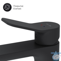 Смеситель для раковины AM.PM X-Joy F85A02122 (без донного клапана) (черный матовый)