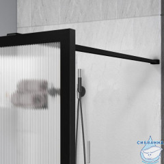 Walk-in Vincea Walk In HS 90 профиль черный, стекло рифленое VSW-1HP900FLB
