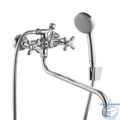 Смеситель для ванны Iddis Jeals JE2SBL0i10 с душевым гарнитуром