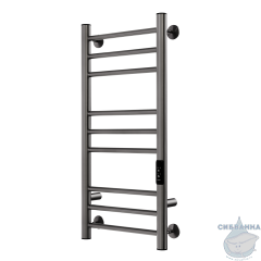 Полотенцесушитель электрический Indigo Line Trinity П9 (с таймером) 30х70 оружейная сталь (с возможностью скрытого подключения, подключение R/L)