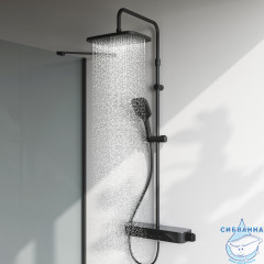 Душевая система Am.Pm Func 300 1 режим F078F222 (черный матовый)