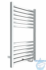 Полотенцесушитель электрический Indigo Attic (с таймером) 50х80 хром (с возможностью скрытого подключения, подключение R/L)