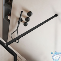 Walk-in Vincea Walk-In HP Art 80 см VSW-1HP800FLB (черный матовый)