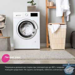 Коврик для ванной комнаты, 90х60, микрофибра, серый, IDDIS, PSQL06Mi12IT