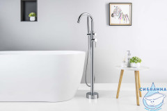 Смеситель для ванны напольный Aquatek Европа AQ1345CR (хром)