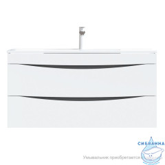 Тумба подвесная, белая, 100 см, Cloud,  IDDIS, CLO10W1i95. Подходит умывальник: 0131000i28