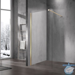 Walk-in Vincea Walk In HS 100 профиль брашированное золото, стекло прозрачное VSW-1H100CLG