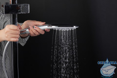 Душевая система Gappo G2417-8 250 1 режим (хром/белый)