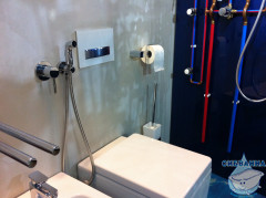 Встраиваемый смеситель с гигиеническим душем Kludi Bozz 389990576