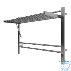 Полотенцесушитель электрический Terminus Горизонт П8 80х60 (с возможностью скрытого подключения, подключение справа) (хром)