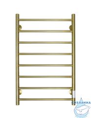 Полотенцесушитель электрический Санприз Аврора П8 50Х80 U (брашированное золото) (подключение универсальное)