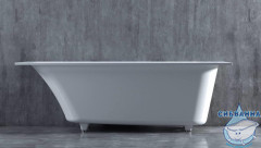 Ванна из искусственного камня Salini Orlando Kit 170x70 (материал sapirit, белый глянцевый)