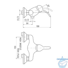 Смеситель для душа Ravslezak Лабе L581.5SM