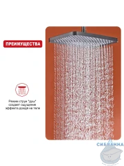 Верхний душ Raglo 340 R451.52.09 (графит)