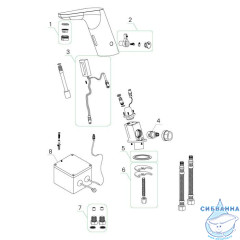 Смеситель для умывальника, сенсорный, Pulse, IDDIS, PULSBS2i86
