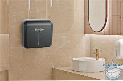 Диспенсер SantiLine SL-8013 для бумажных полотенец в рулонах (черный матовый)