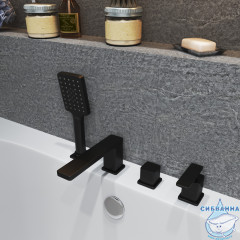 Смеситель для ванны на борт Timo Torne 4330/03Y (черный матовый)