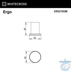Крючок WHITECROSS Ergo ER2215GM (оружейная сталь)