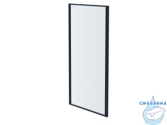 Дверь в нишу Aquatek AQ ARI PI 10020BL 100x200 профиль черный, стекло прозрачное
