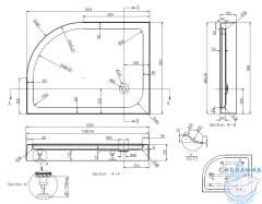 Акриловый поддон Azario 90x120 P2912 R